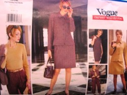 1832 VOGUE EZ YOKE JACKET, SHORTER DRESS, TOP,  A-SKIRT, PANTS PATTERN 6-10; 12-16; 18-22 3 SIZES